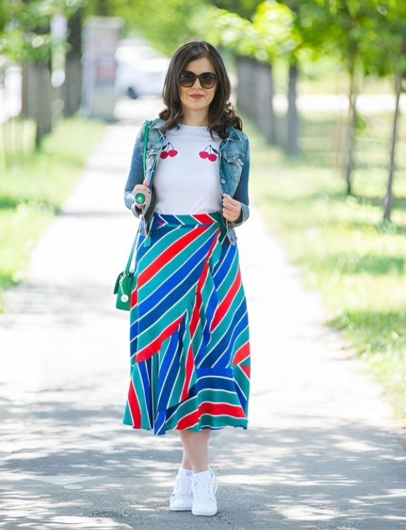 Colorful Dress with sneakers-Sneaker Ball Dresses