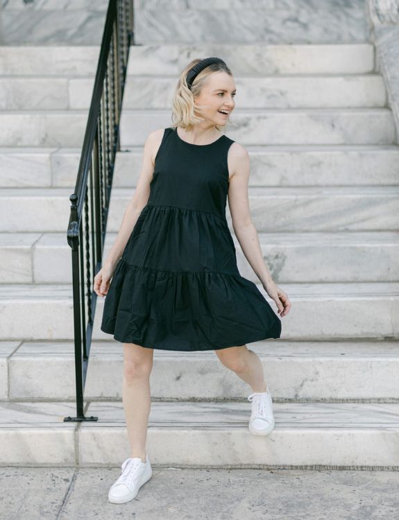  Cocktail Dress with sneakers